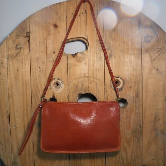 Vintage Coach NYC Basic Bag/Zippered Clutch №9455 in Rust - Picture 11 of 11